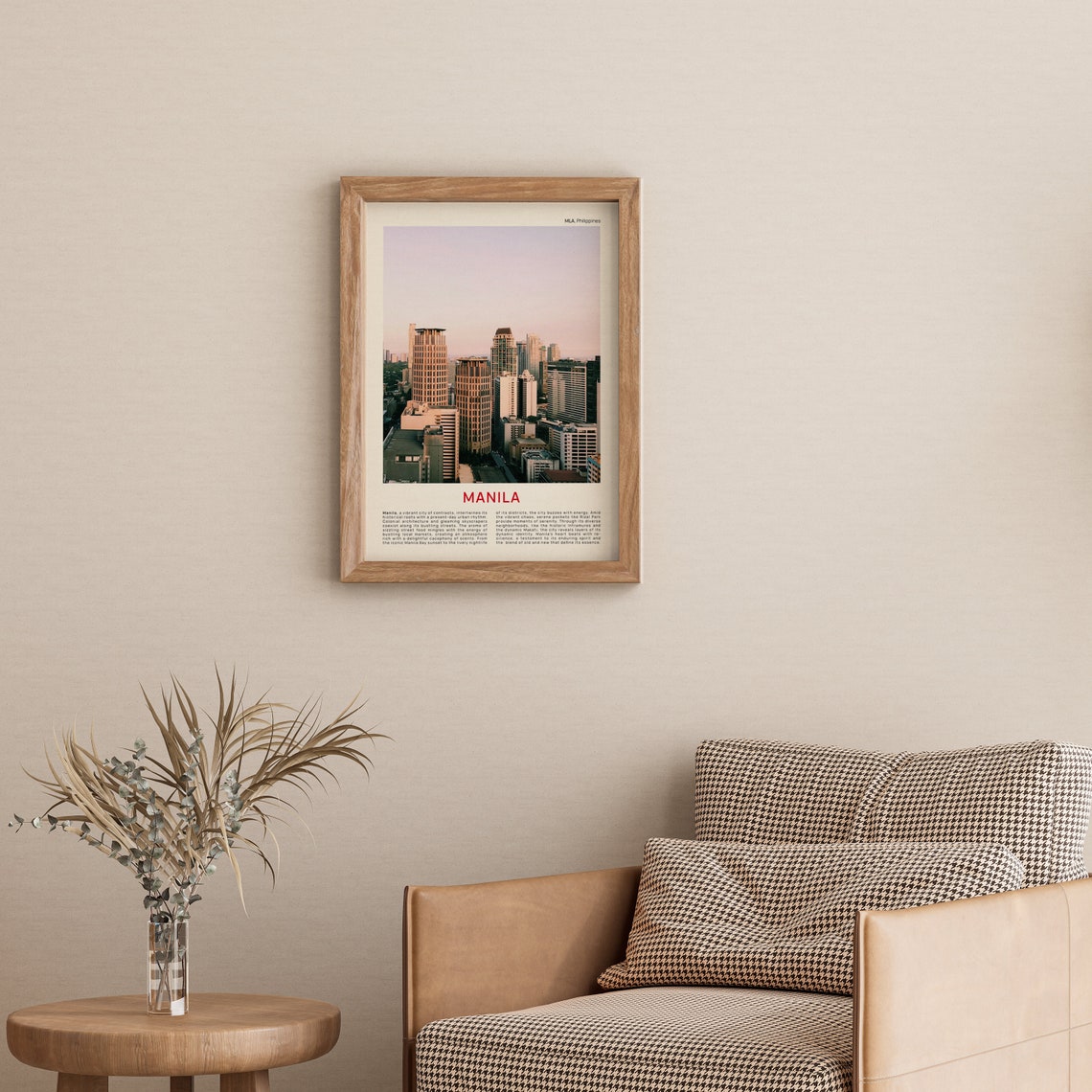Manila Philippines Downtown Skyline Sunset Cityscape Photo Poster - Image 3
