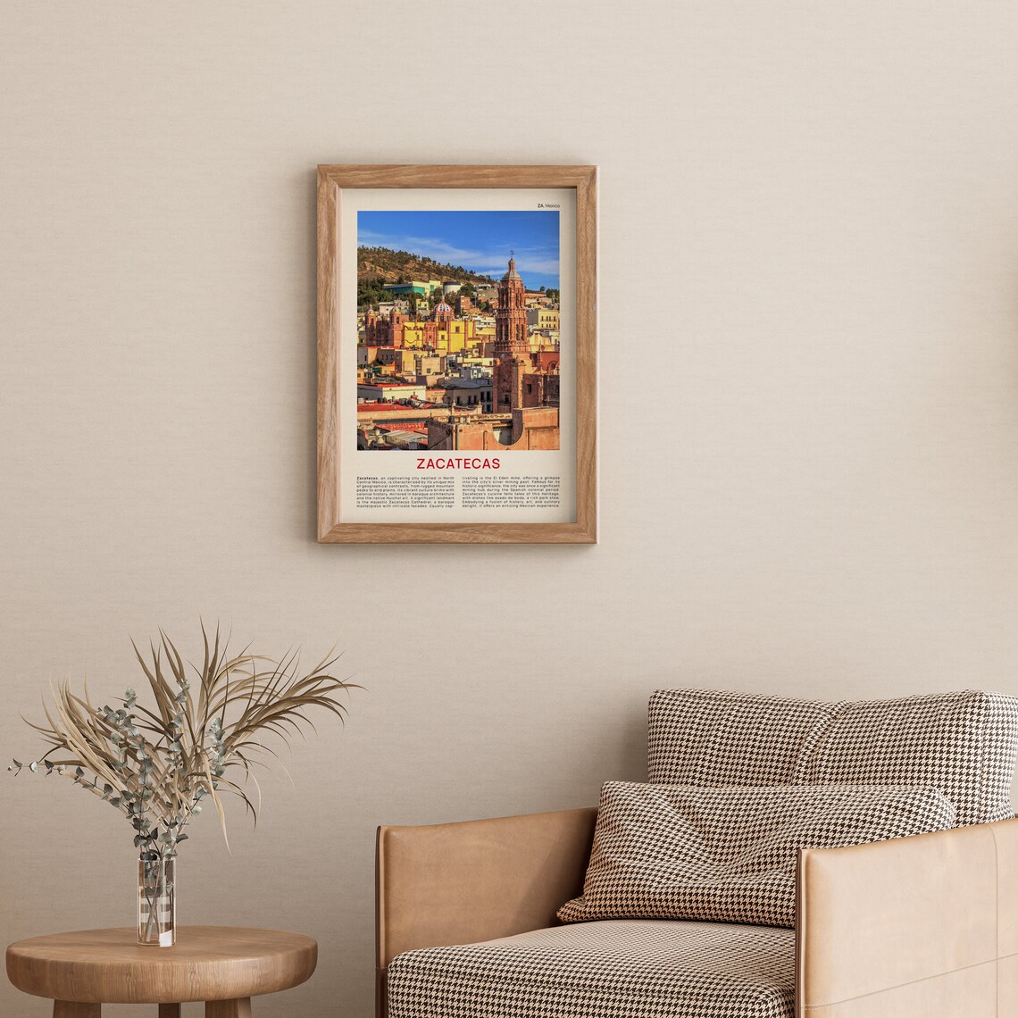 Old Zacatecas Mexico Colonial Cathedral City Photo Travel Poster - Image 3