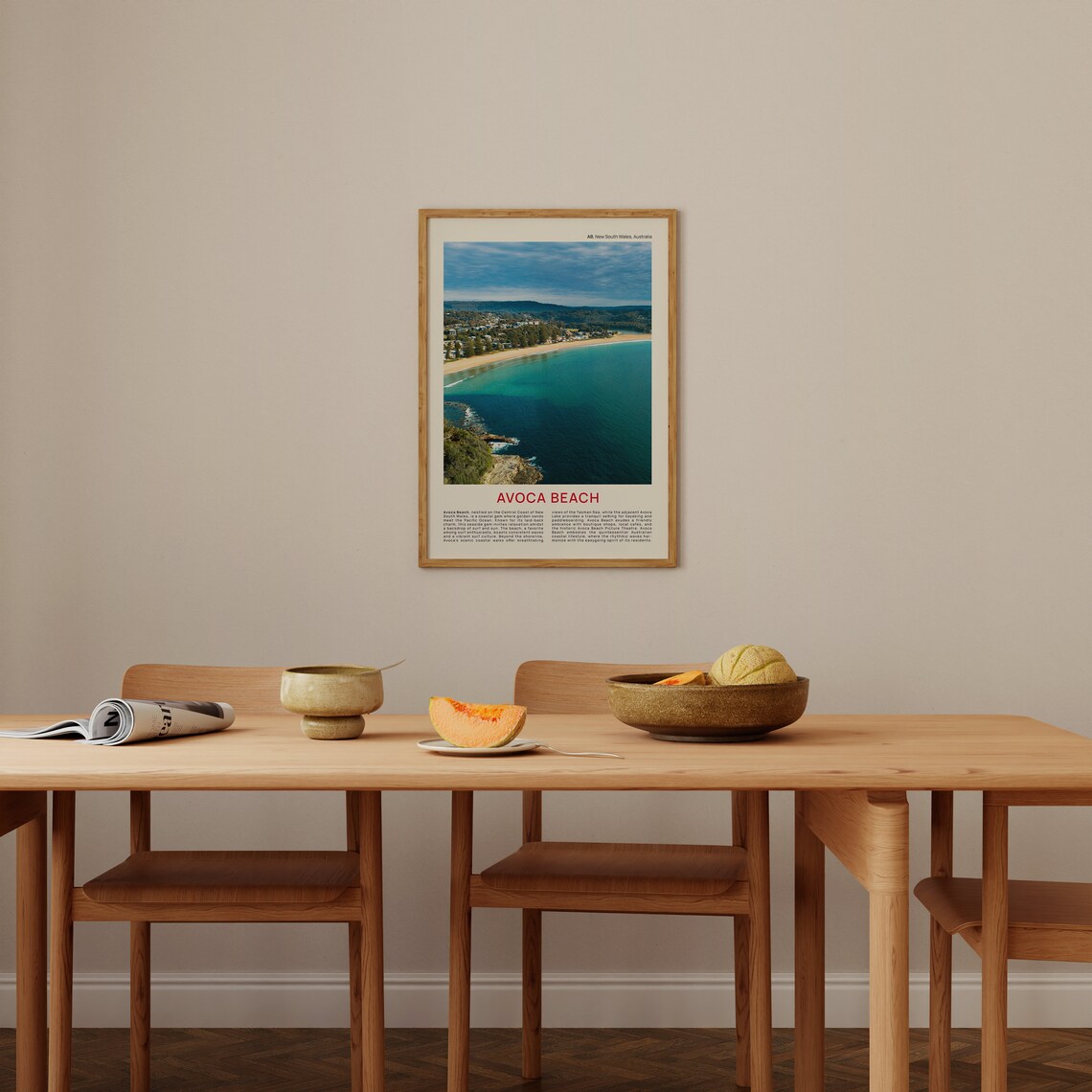 Avoca Beach New South Wales Aerial Coastal Photo Travel Poster - Image 4