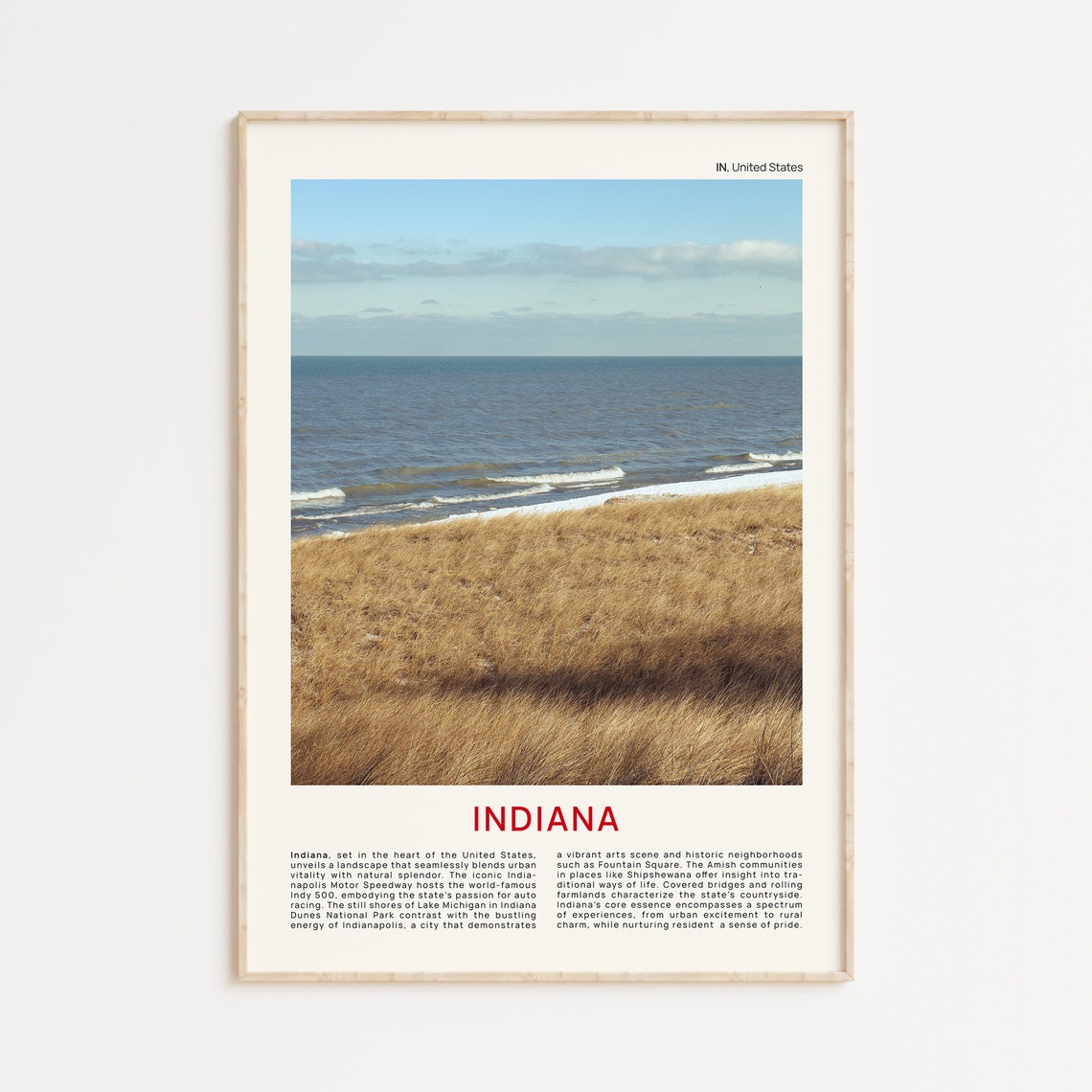 Indiana Print Film Photo Indiana Wall Art Indiana Poster Indiana Photo Indiana Poster Print Indiana Wall Decor Usa Poster Indiana Art