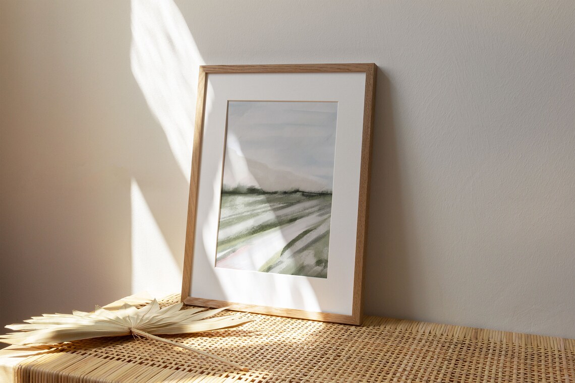 Watercolor Abstract Nature Art Print, Minimalist - Image 3