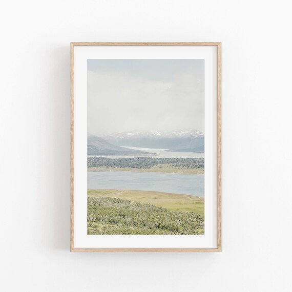 Patagonia Modern Minimalist Poster, Argentina Wall Art