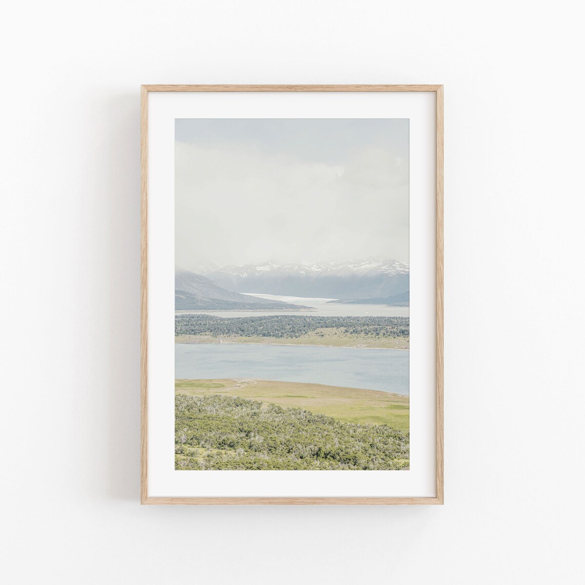 Patagonia Modern Minimalist Poster, Argentina Wall Art