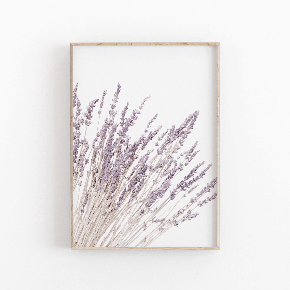 Lavender Flowers Modern Minimalist Art Print - Image 2