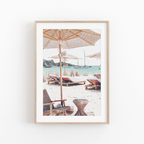 Ibiza Spain Landscape Travel Poster