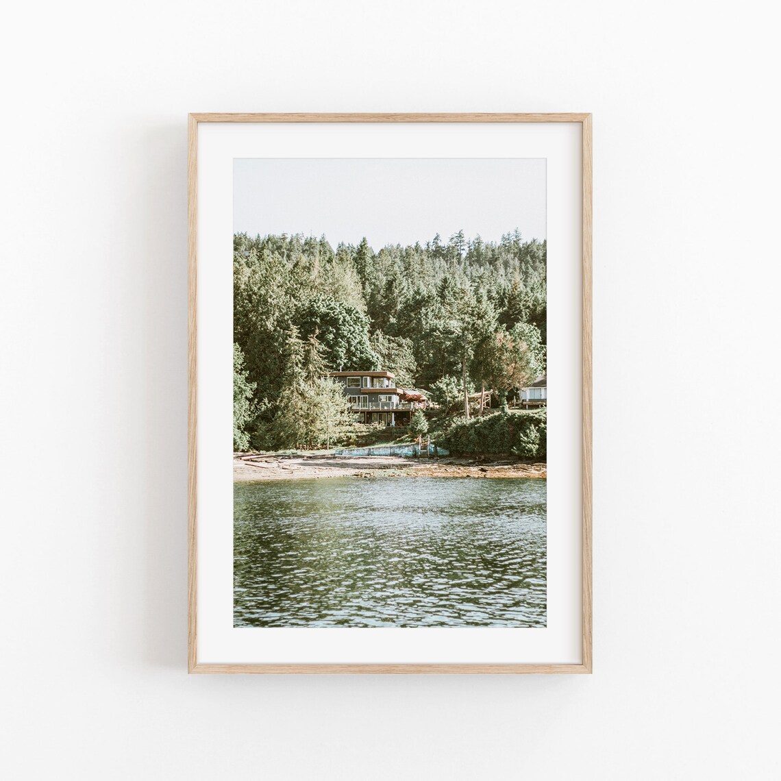 Canada Forest Nature Print, Modern Minimalist Art