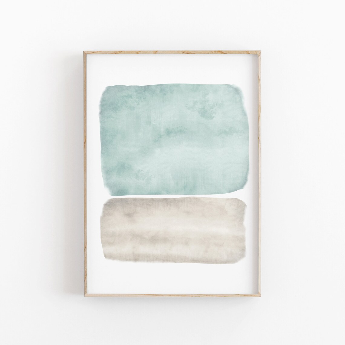 Watercolor Abstract Print, Neutral Modern Wall Art