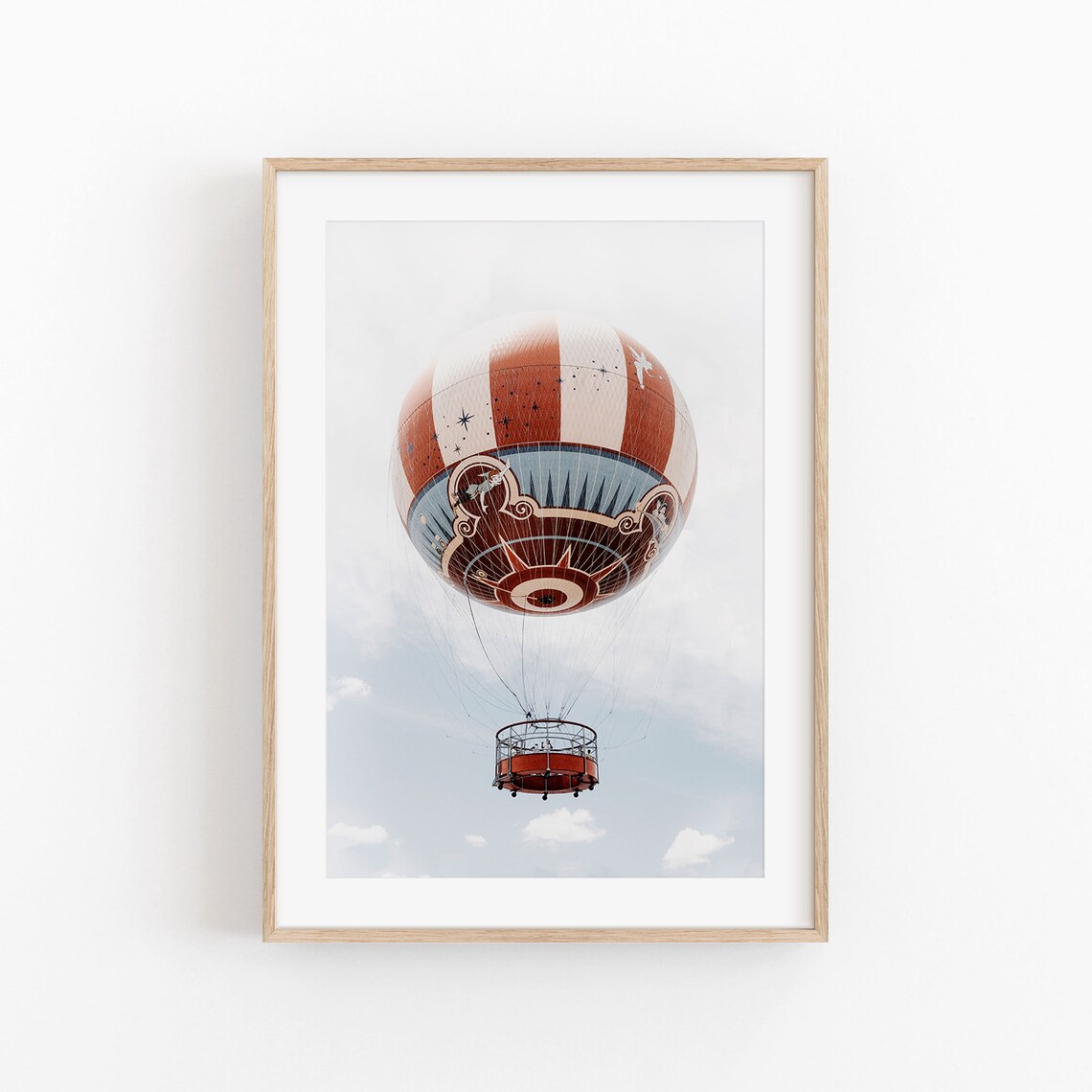 Hot Air Balloons Vintage Balloon Art Print