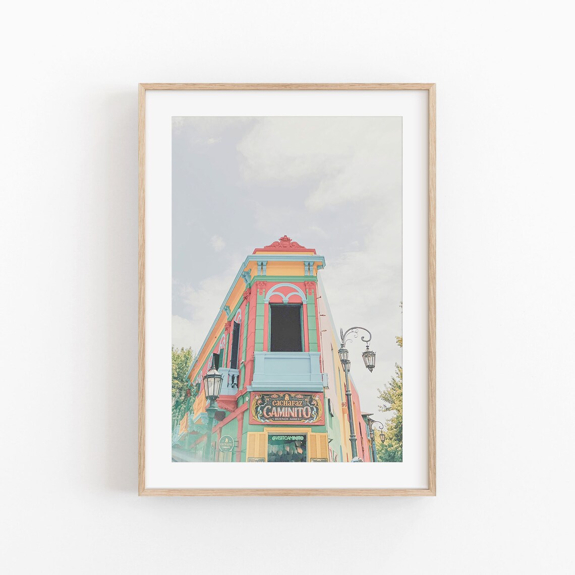 Buenos Aires Argentina Travel Poster, La Boca