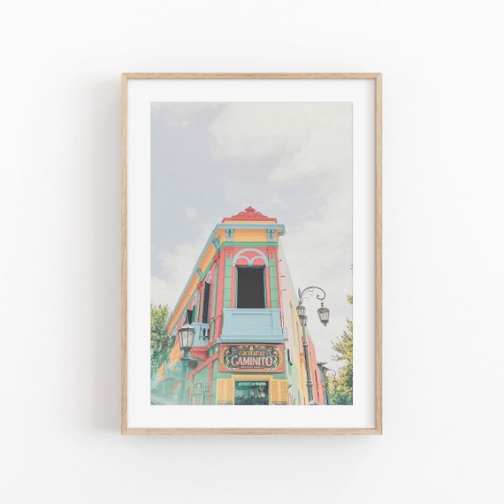 Buenos Aires Argentina Travel Poster, La Boca