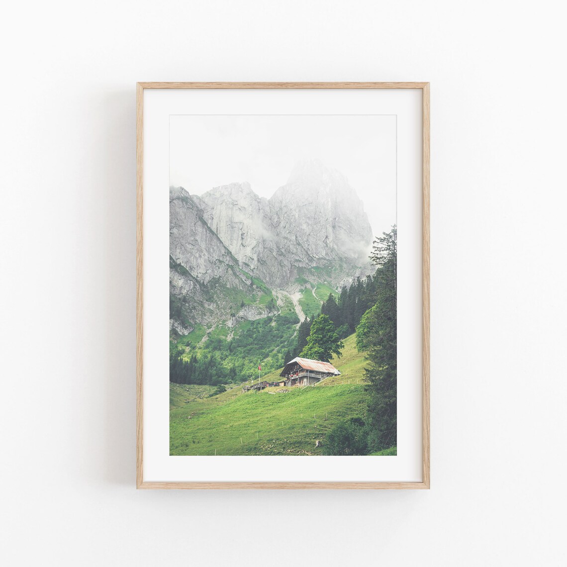 Switzerland Forest Print, Nature Art Print