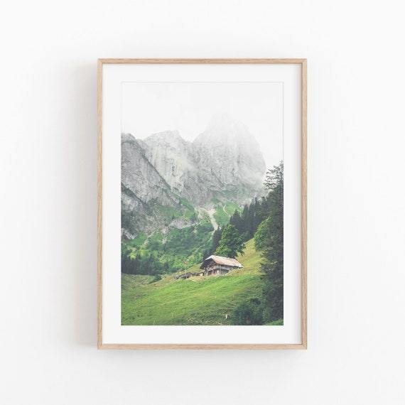 Switzerland Forest Print, Nature Art Print