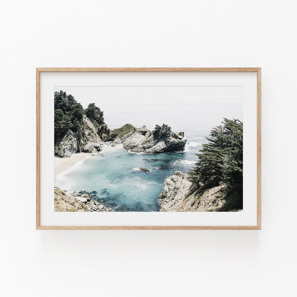 Beach Print, Coastal Seashore Surf Art Poster
