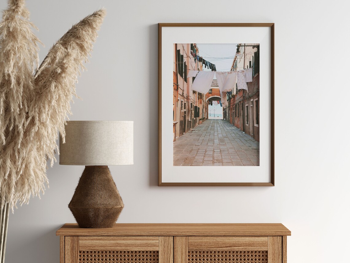 Venice Canal Travel Poster, Italy Living Room Decor - Image 2