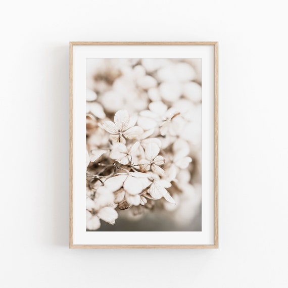 Flowers Print, Modern Minimalist Botanical Poster
