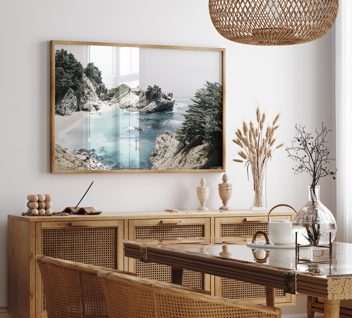 Beach Print, Coastal Seashore Surf Art Poster - Image 2