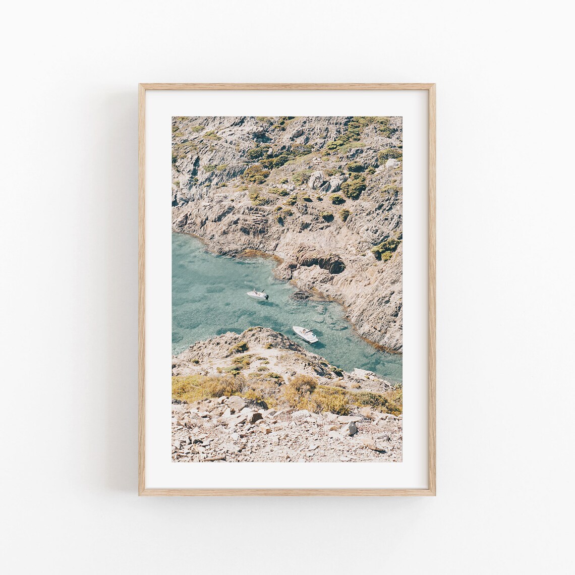 Spain Beach Poster, Mediterranean Andalusia Travel Art