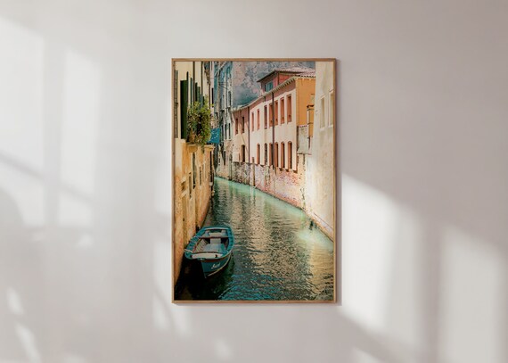 Venice Italy Cityscape Travel Poster, Living Room Decor