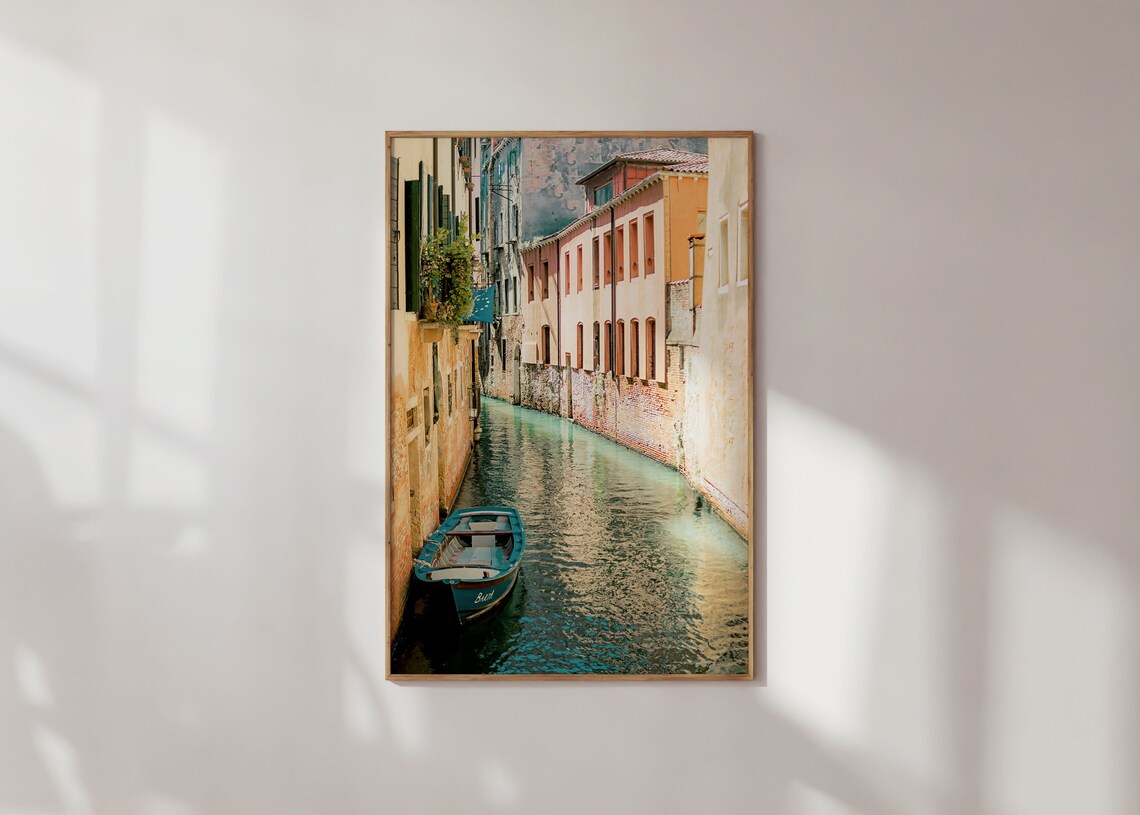 Venice Italy Cityscape Travel Poster, Living Room Decor