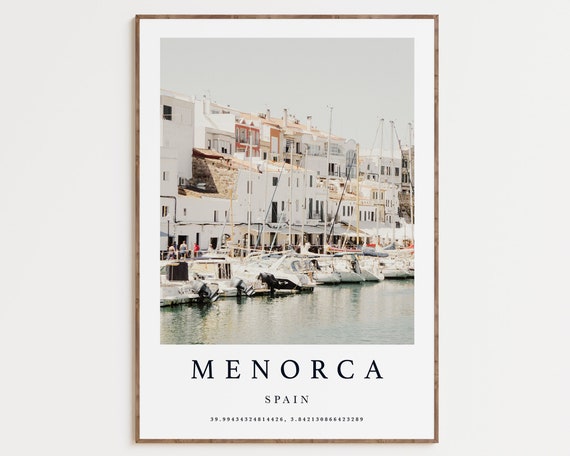 Menorca, Spain Aesthetic Travel Poster Print