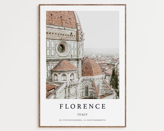 Florence Italy Cityscape Art Print, Duomo View