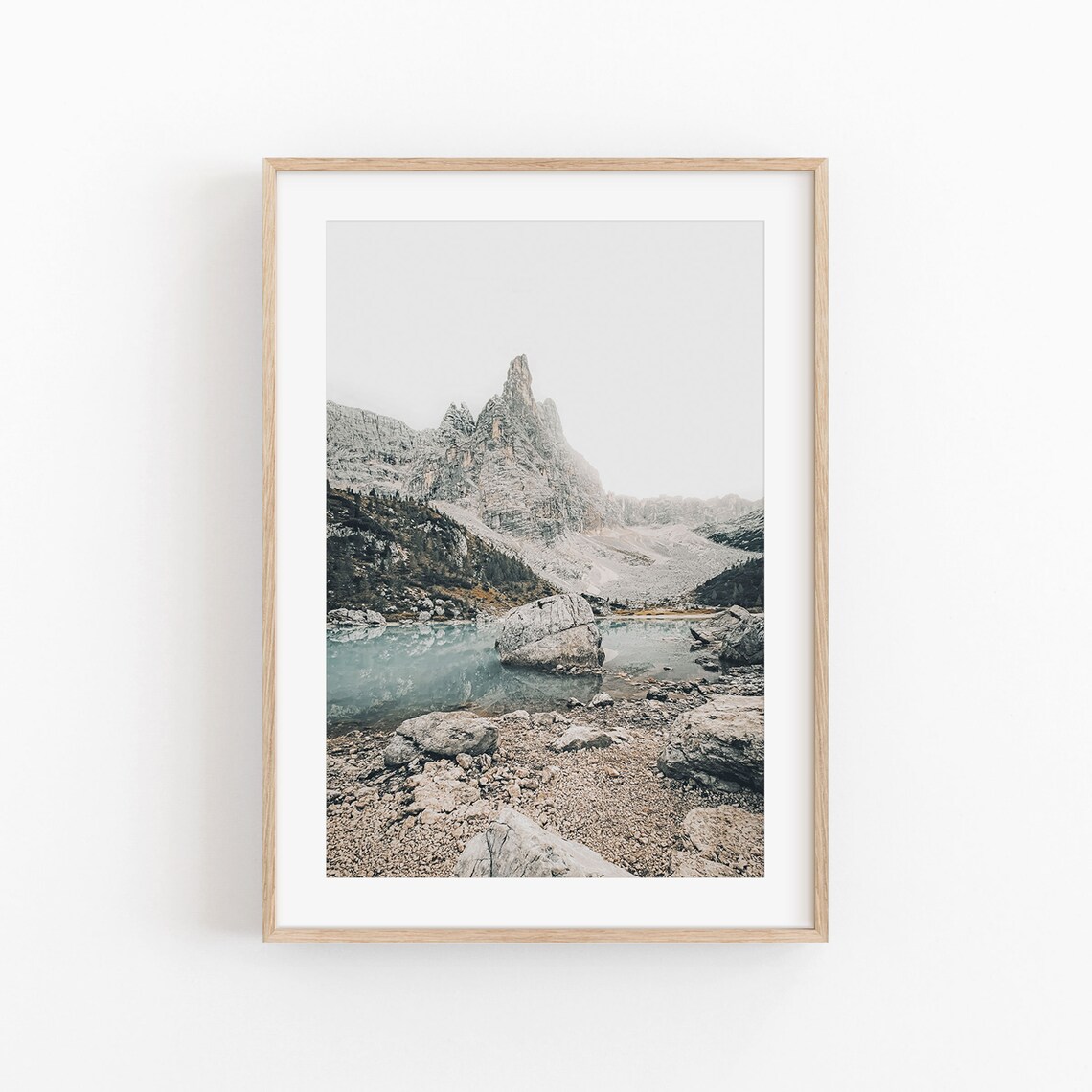 Mountain Print, Modern Minimalist Wall Art Print