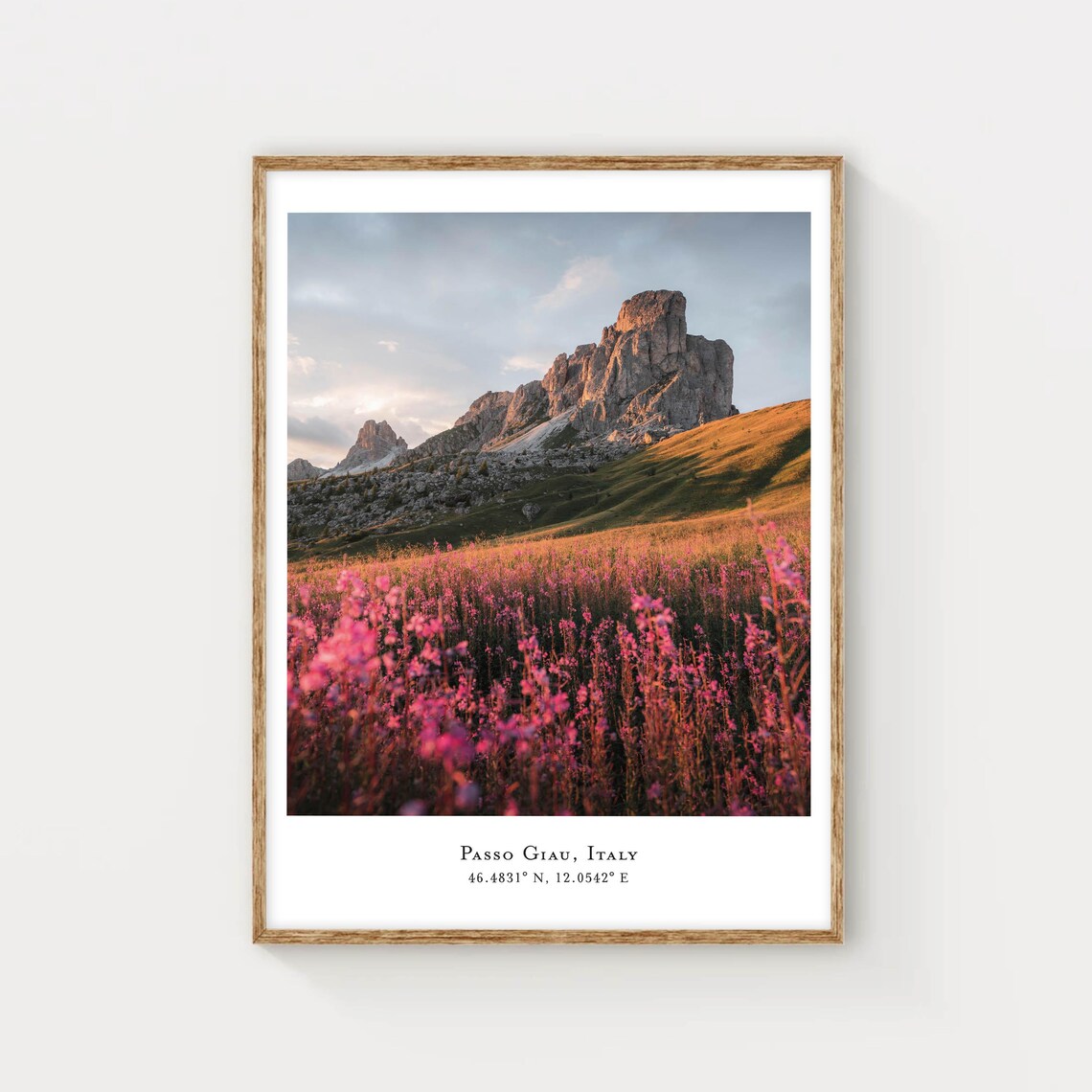 Passo Giau, The Dolomites Mountain Art Print