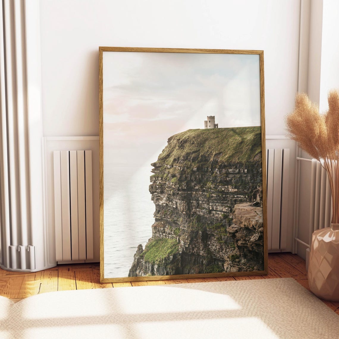 Cliffs Of Moher At Sunset With Obriens Tower County Clare Poster - Image 4