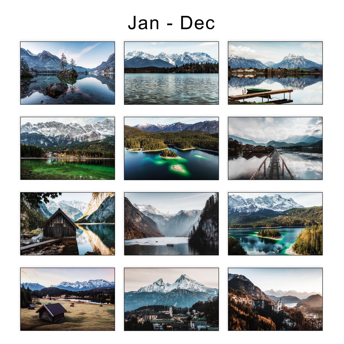 Bavaria 2025 Mountain Landscape Travel Poster - Image 4