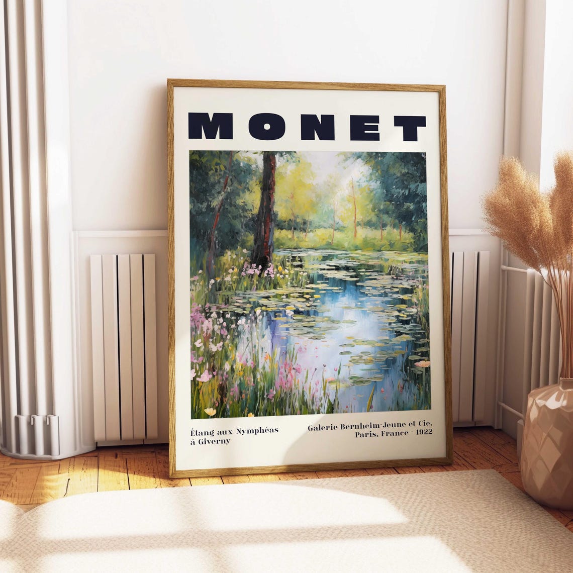 Monet Water Lilies Giverny Exhibition Poster Impressionist French Art - Image 4