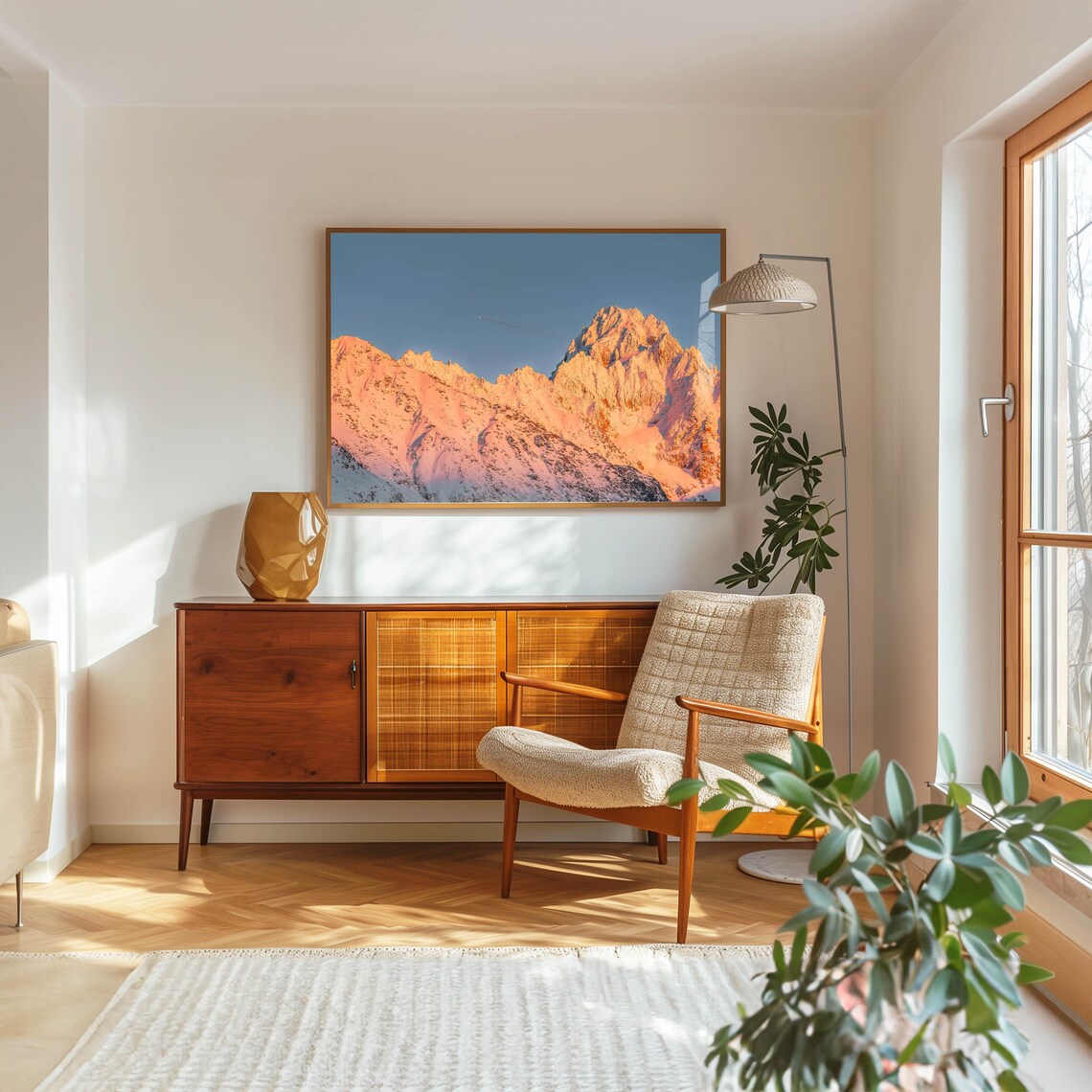 Mountain Sunset Print, Aiguille Du Chardonnet - Image 5
