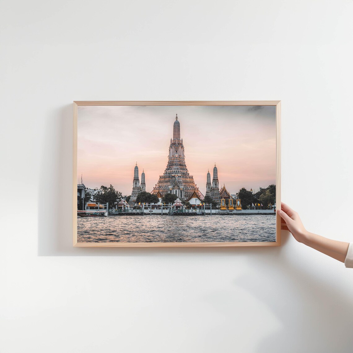 Wat Arun Sunset Bangkok Thailand Travel Poster - Image 2