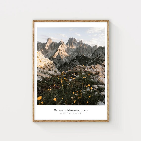 Cadini Di Misurina The Dolomites Italian Alps Italy Mountain Photography Wall Art Print Gift Ideas Nature Artworks