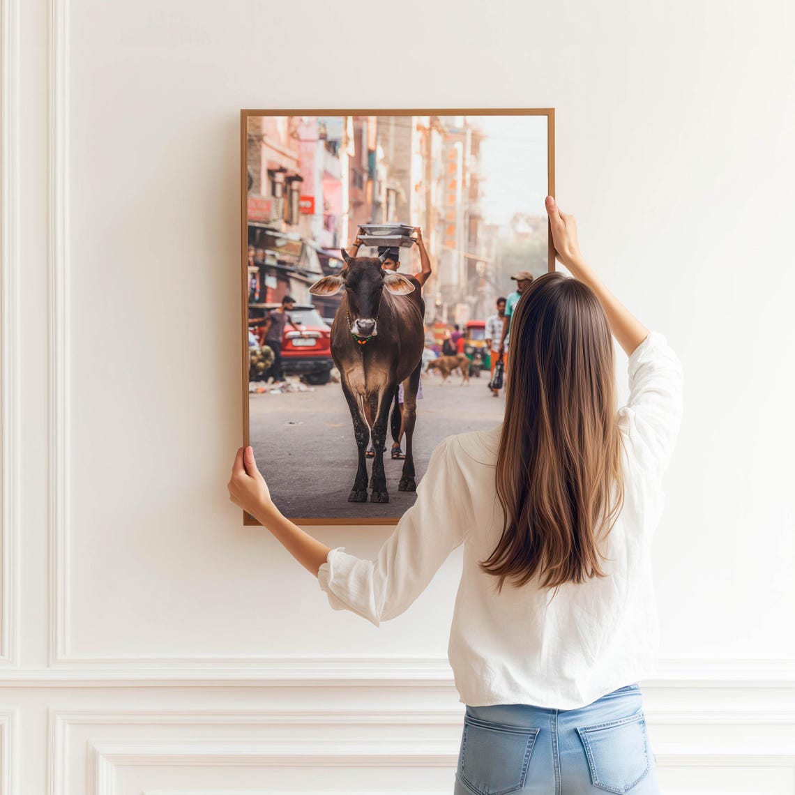 India Street Print Vibrant Photography Of Daily Life Urban Street Art For Bohemian Eclectic Or Rustic Home Decor India Wall Art - Image 3