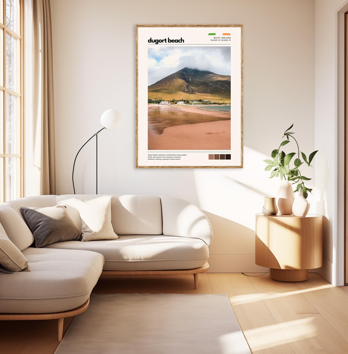 Dugort Beach Achill Island Ireland Golden Sands Mountain Poster - Image 3