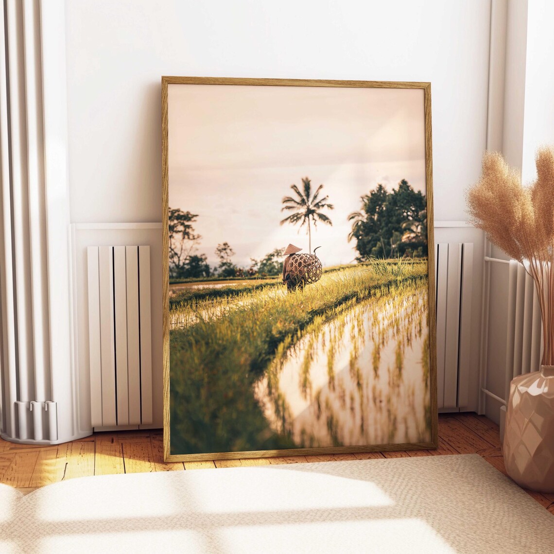 Rice Fields Bali, Tropical Landscape Art Print - Image 5