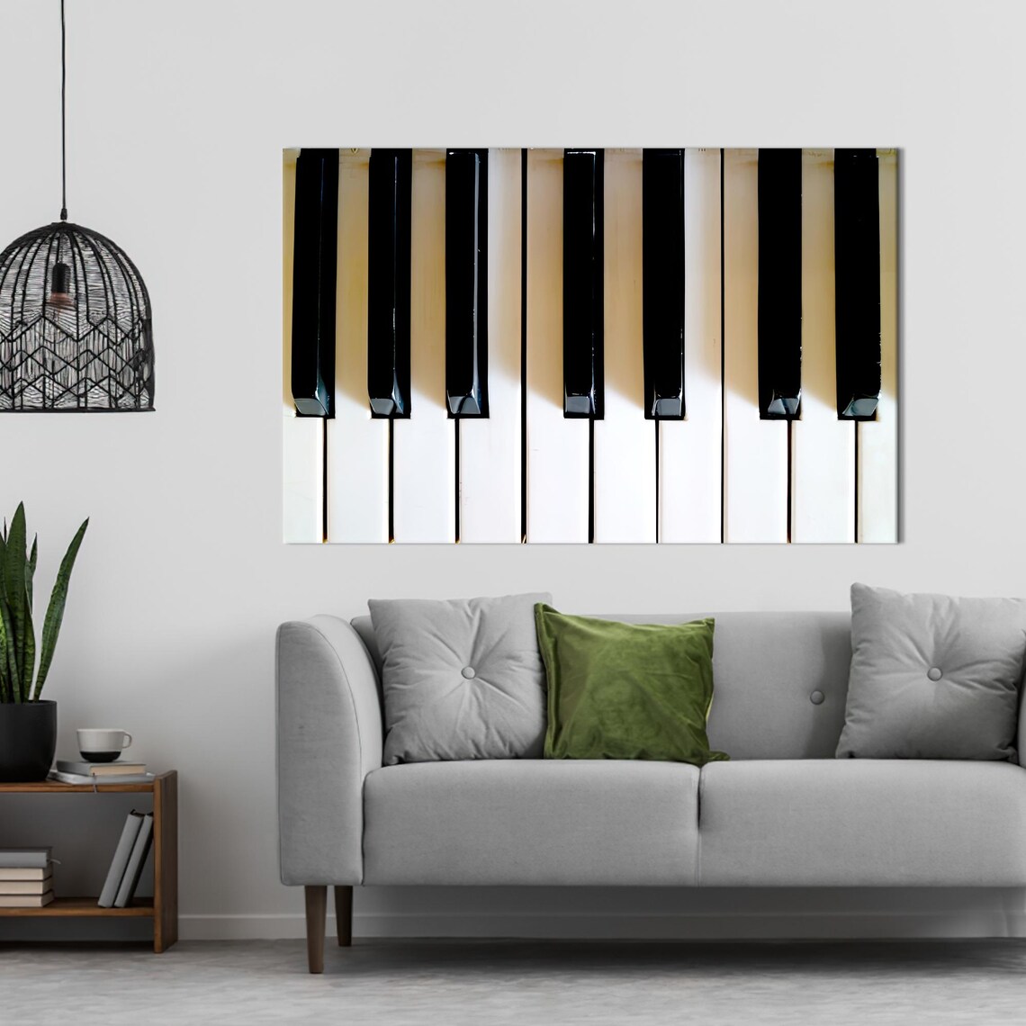 Piano Keys Music Room Decor, Wall Art Print