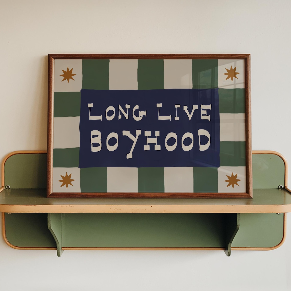 Boyhood Nursery Wall Art Print, Boys Room Decor