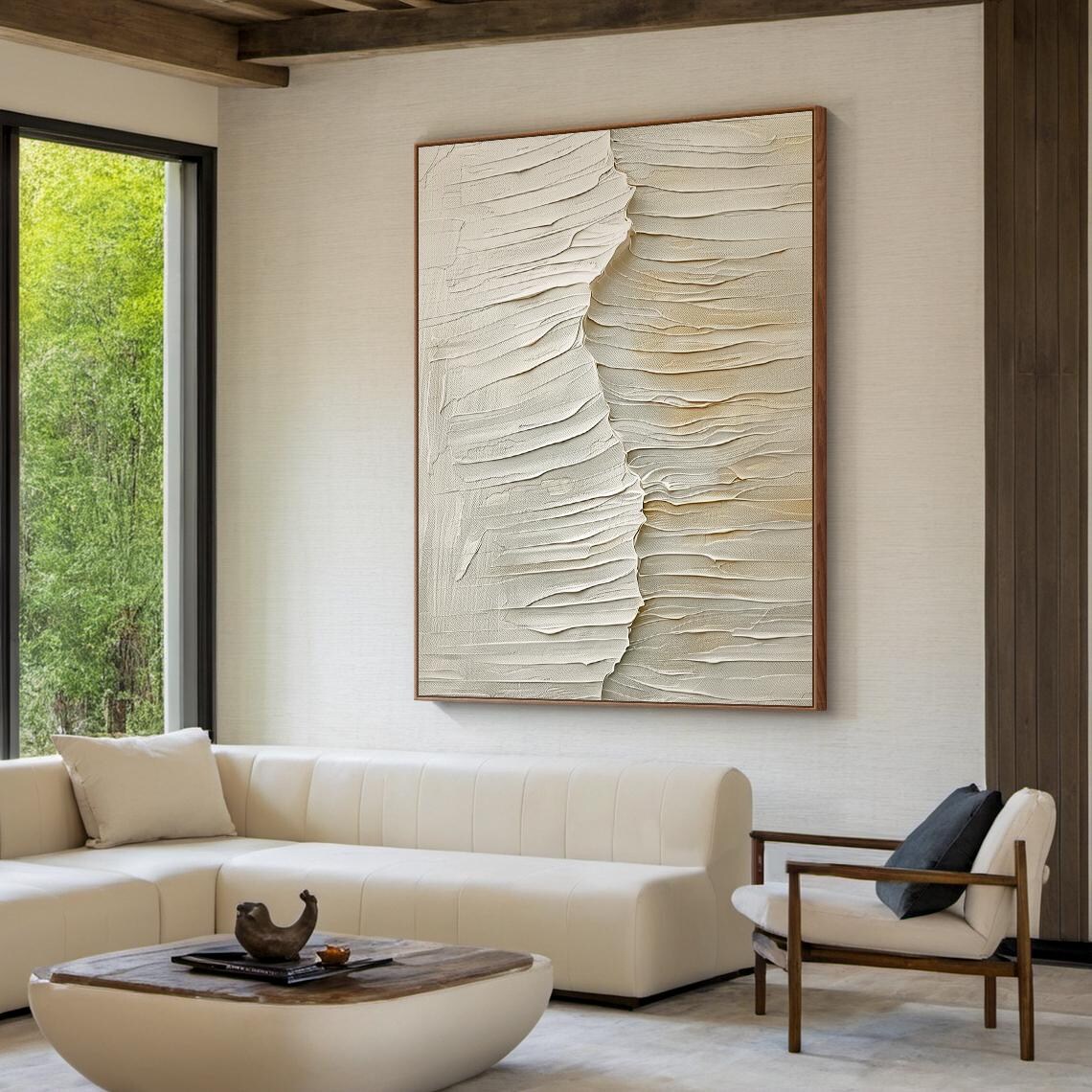Beige Abstract Wabi Sabi Art Print, Modern Decor - Image 6