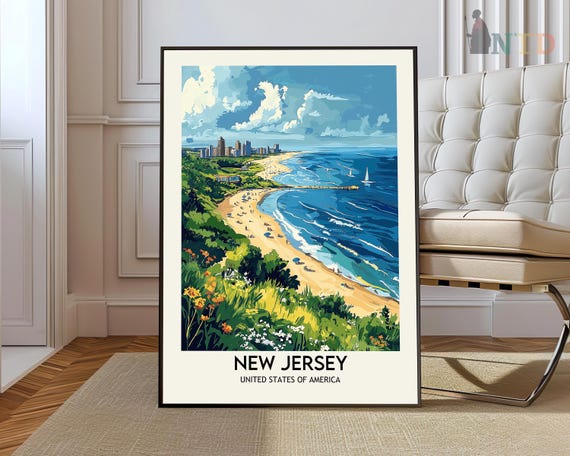 New Jersey Print Wall Art Poster Photo The Garden State