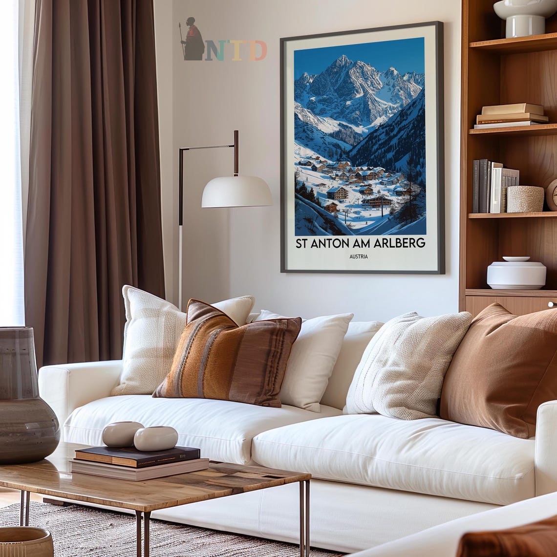 St Anton Print St Anton Art St Anton Poster St Anton Photo St Anton Painting Austria Art St Anton Ski Resort Sankt Anton Am Arlbergl - Image 2