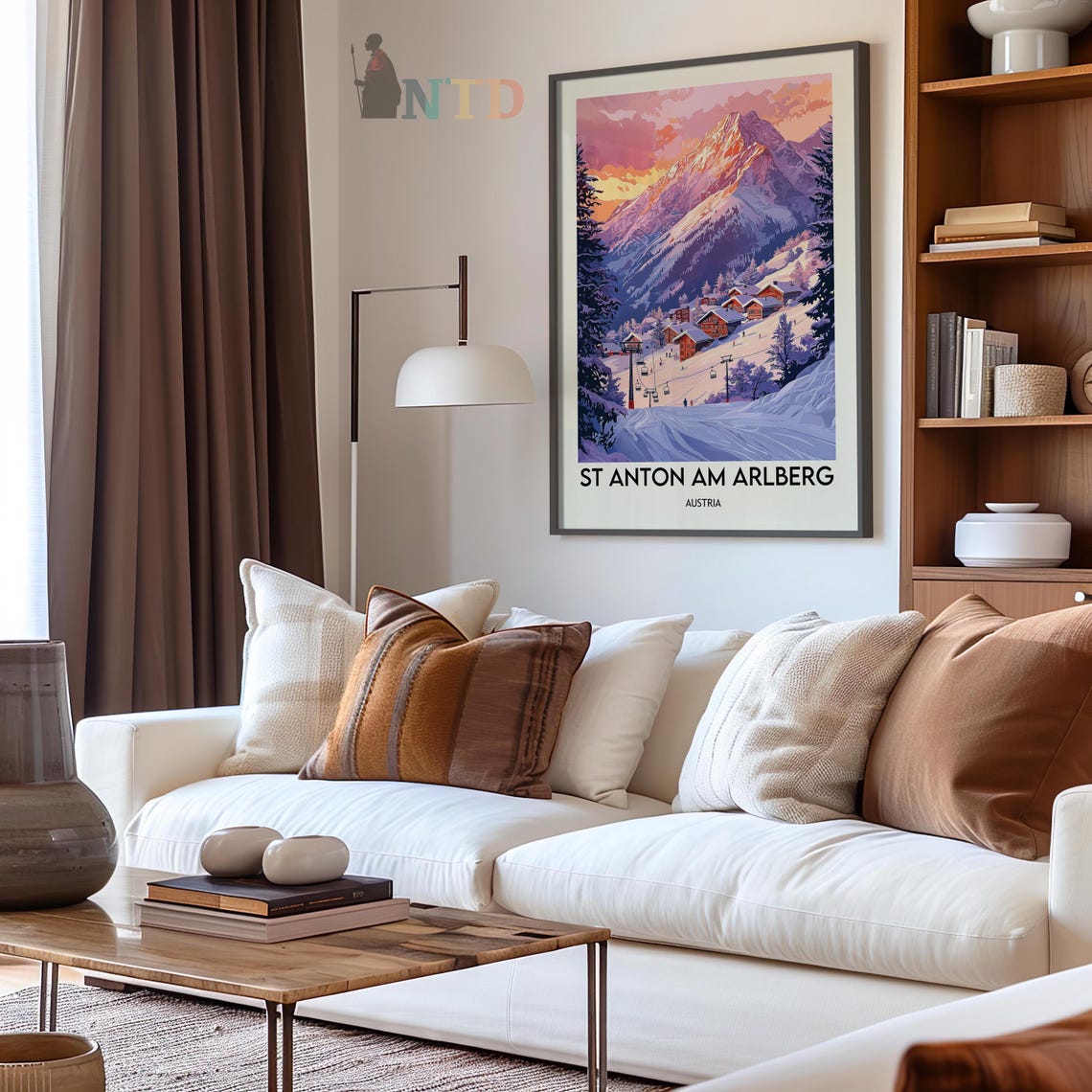 St Anton Print St Anton Art St Anton Poster St Anton Photo St Anton Painting Austria Art St Anton Ski Resort Sankt Anton Am Arlbergl - Image 2