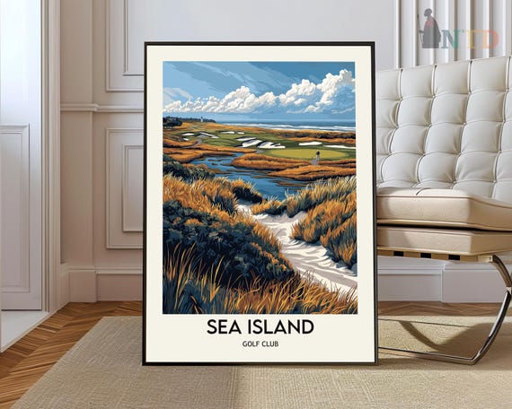 Sea Island Golf Club Poster Wall Art Print Photo Georgia
