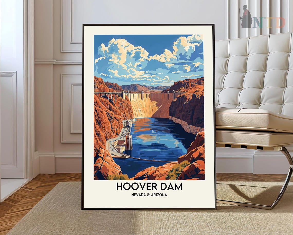 Hoover Dam Nevada Arizona Black Canyon Colorado River Poster