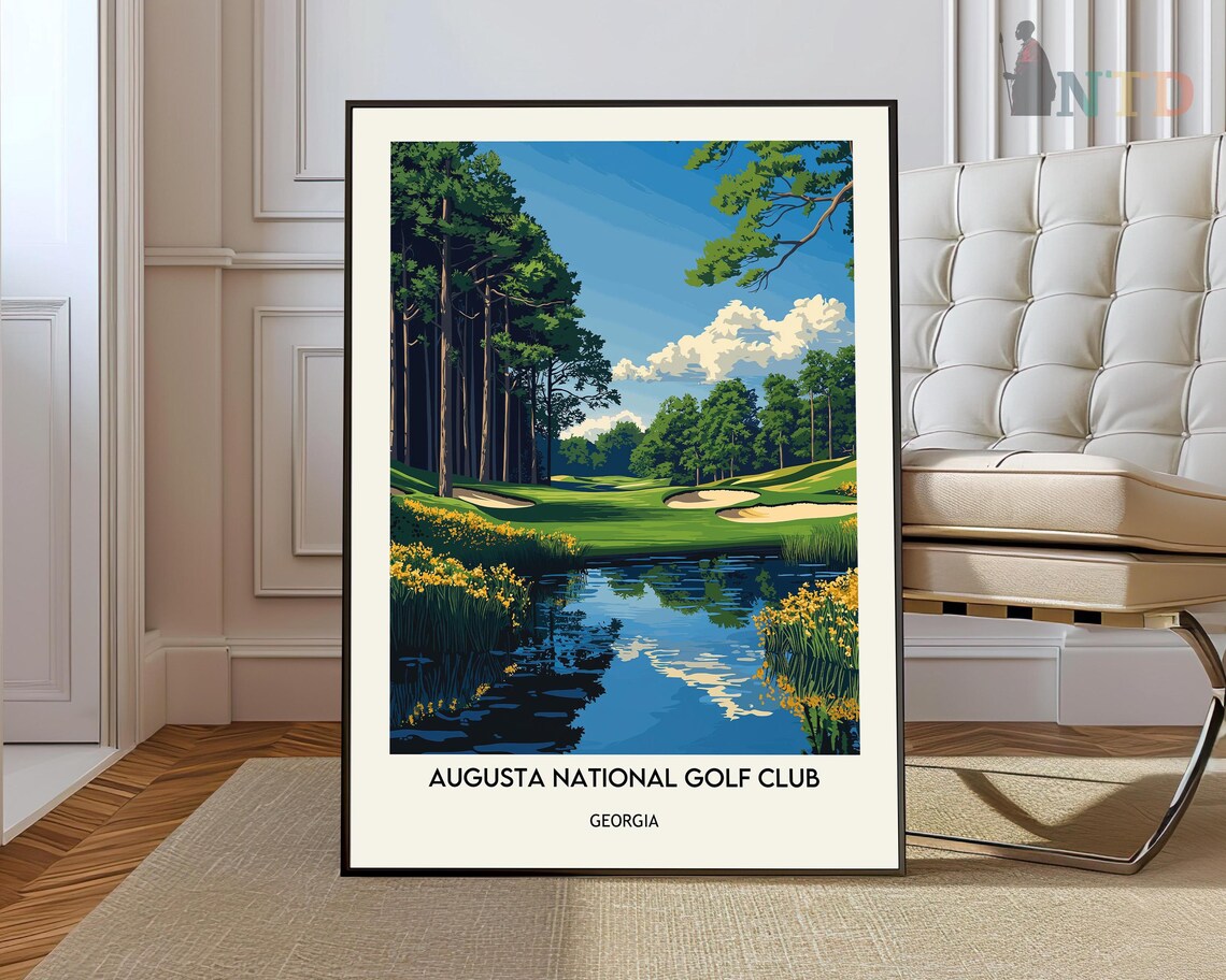 Augusta National Golf Travel Poster, Georgia