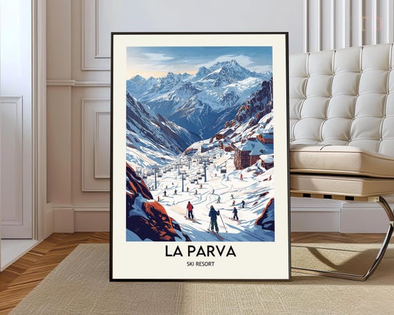 La Parva Ski Resort Poster Wall Art Print Photo