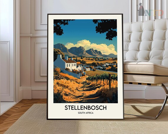 Stellenbosch Print Stellenbosch Wall Art Stellenbosch Poster Stellenbosch Photo Stellenbosch Poster Print Stellenbosch South Africa