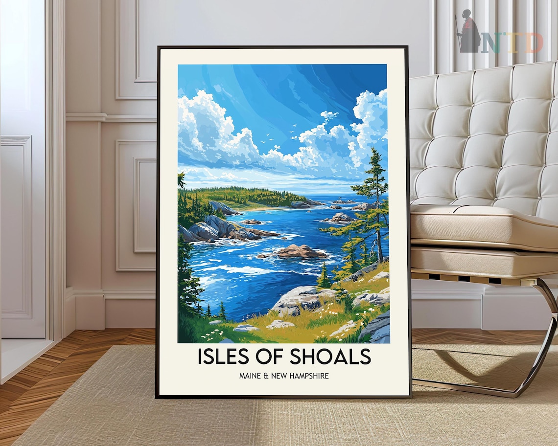 Isles of Shoals Maine New Hampshire Rocky Island Coast Poster