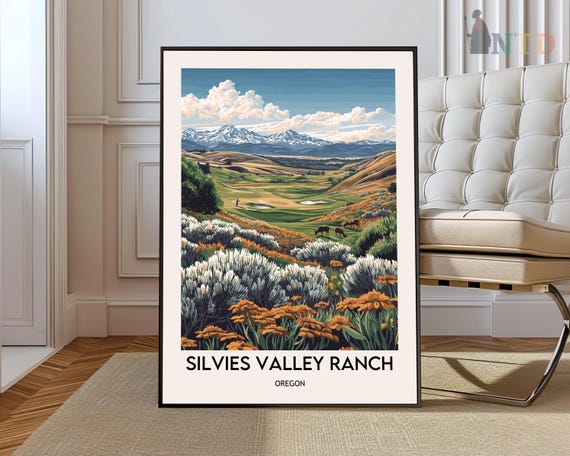 Silvies Valley Ranch Poster Wall Art Print Golf Photo Oregon