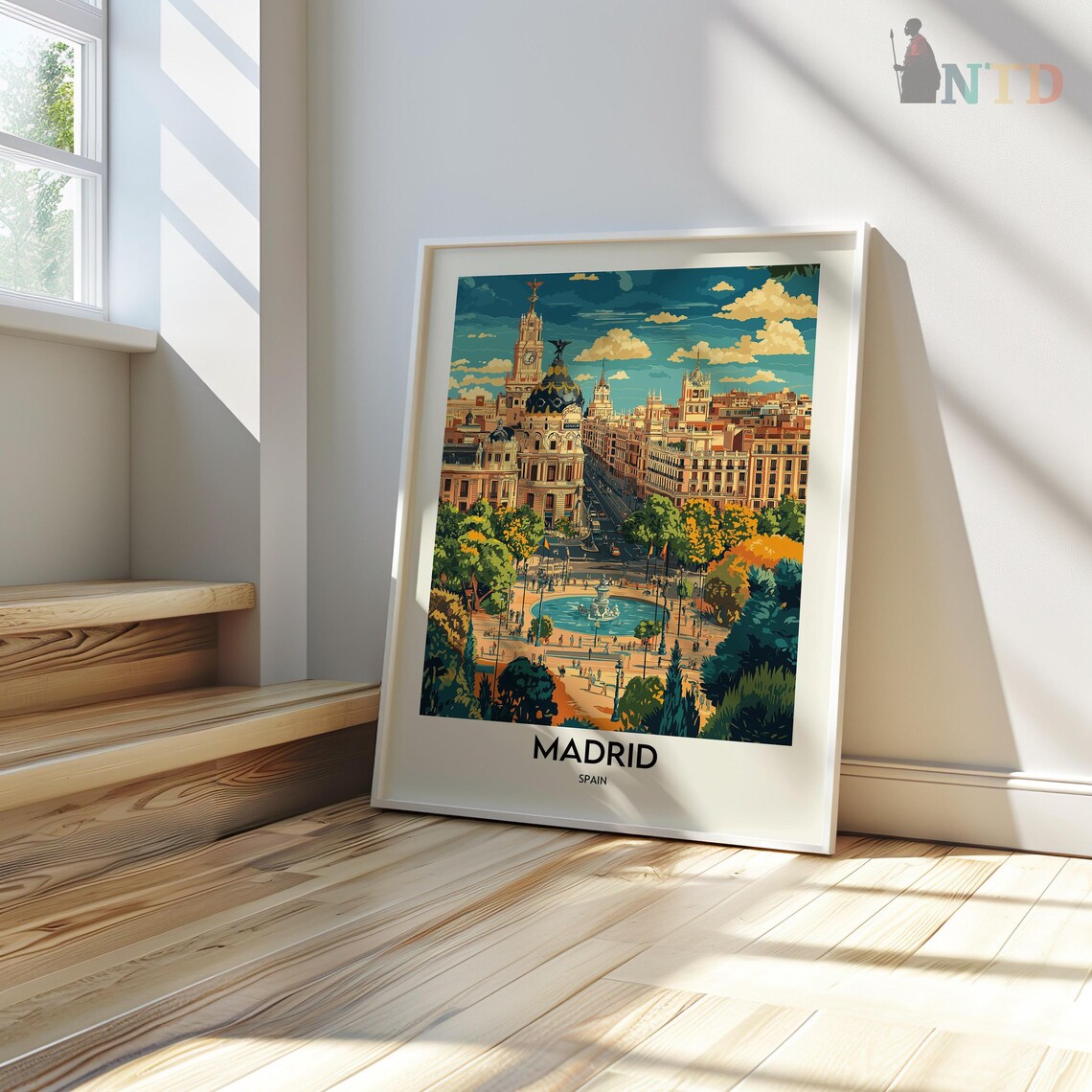 Madrid Travel Poster, Spain City Wall Art Print - Image 2